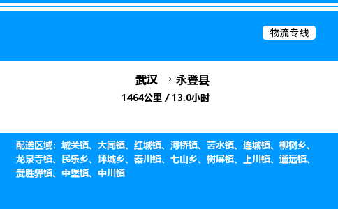 武漢到永登縣物流專(zhuān)線-武漢至永登縣貨運(yùn)公司
