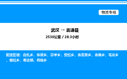 武漢到囊謙縣物流專(zhuān)線-武漢至囊謙縣貨運(yùn)公司